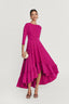 Paris Asymmetrical Bougainvillea Dress